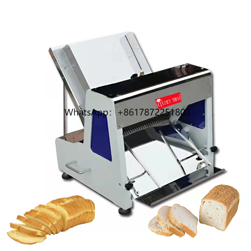 

Toast Slicing Machine Automatic Commercial Adjustable Bread Slicer for Bakery Bread Shop