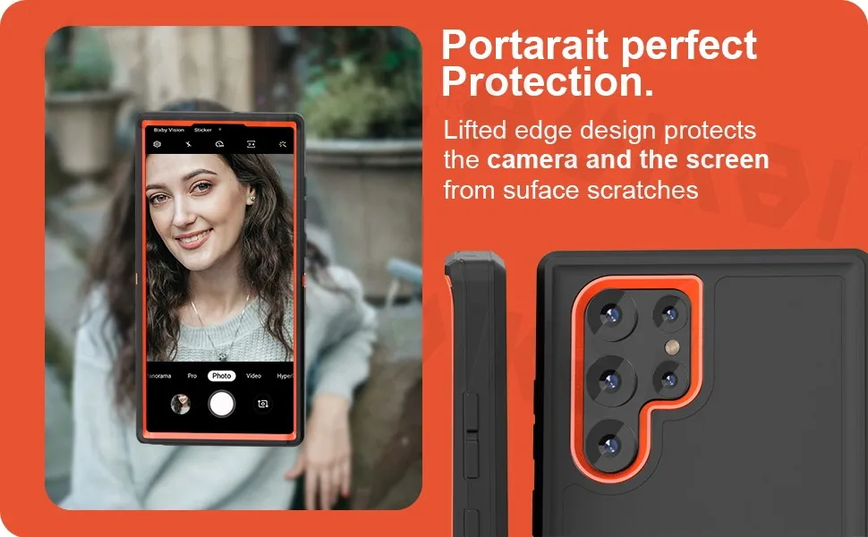 Hülle für Samsung Galaxy S26 Ultra S25 Edge S24 S23 A16 A56 Body 3-in-1 Stoßfeste Robuste Kratzfeste Schutzhülle mit Ständer – Detail 8