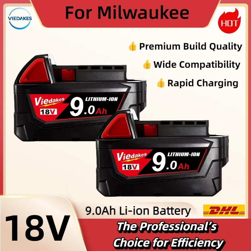 

For Milwaukee M18 18V 6000mAh Li-ion Rechargeable Battery For Milwaukee 18V Tool 6.0Ah Replacement Battery