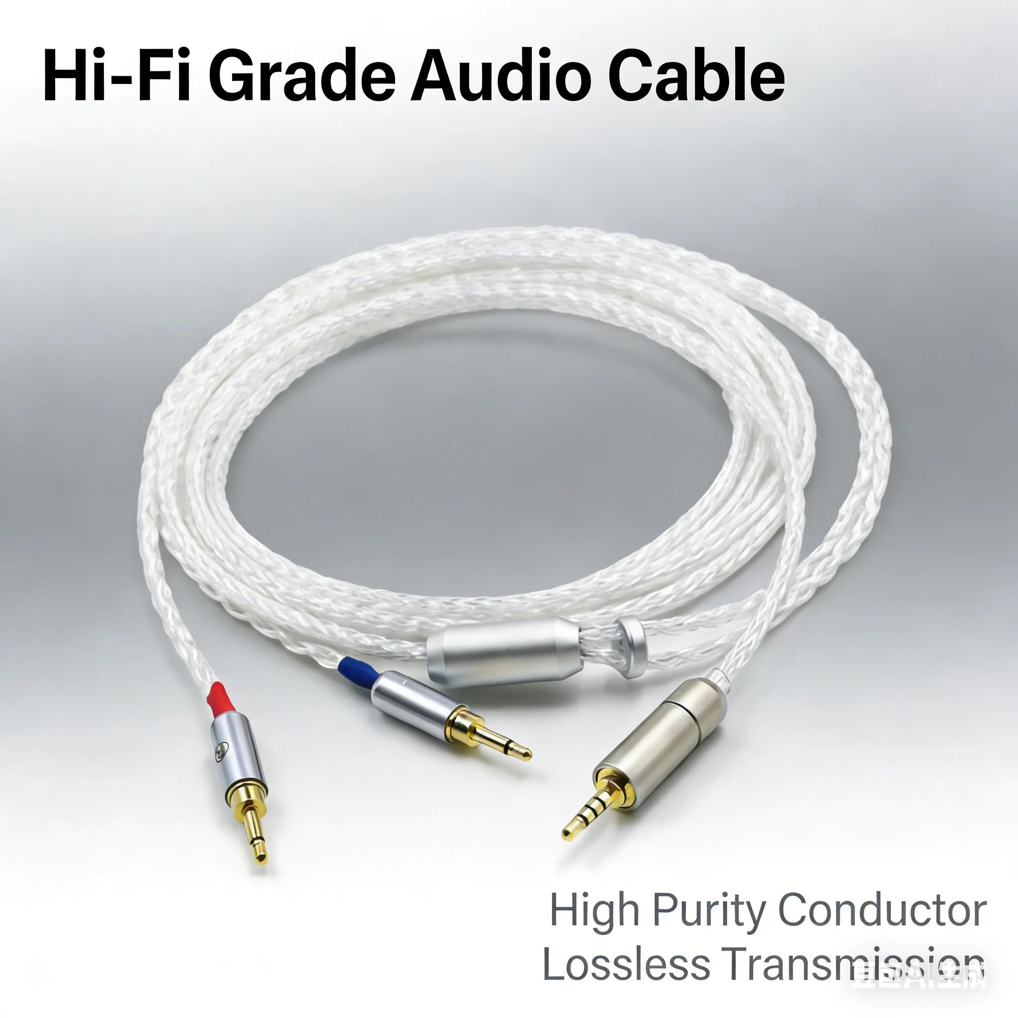 

HiFi 16 Core Pure Silver Headphone Upgrade Cable for Sonus Faber PRYMA Sivga Oriole SV021 1MORE H1707 Monolith M1060C