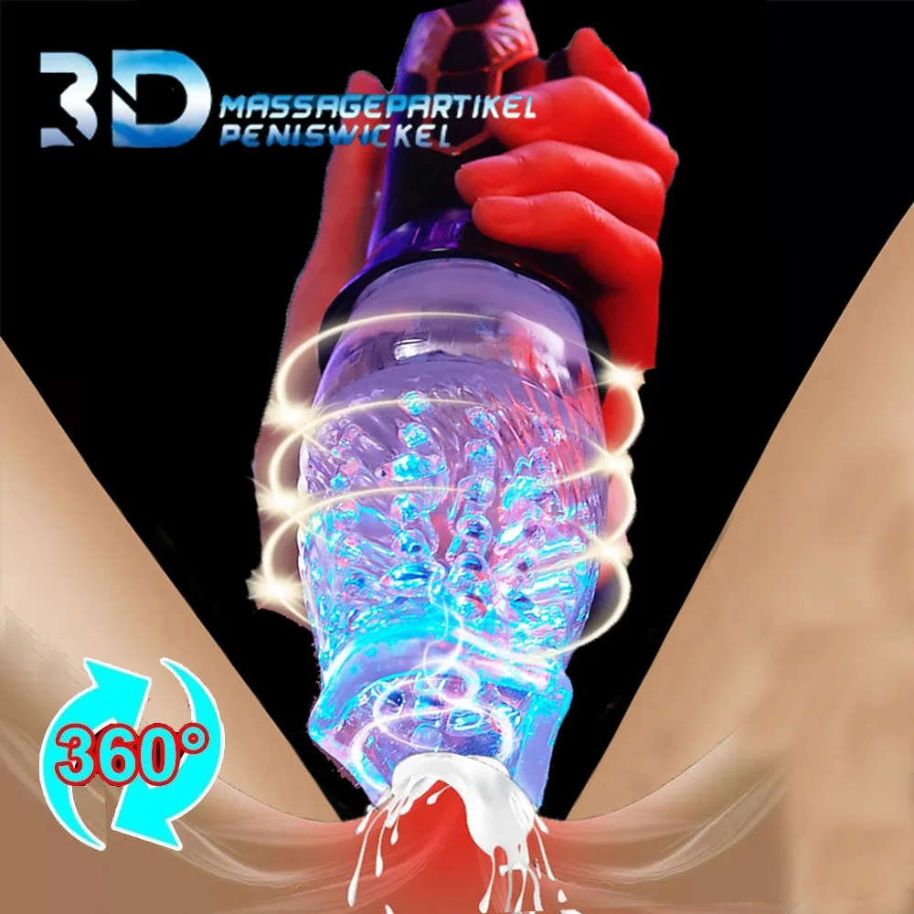 360 درجة دوران الذكور الاستمناء كأس الجنس لعب للرجال اللسان الفم كس الاستمناء مص التلقائي ذروتها حشفة مدلك