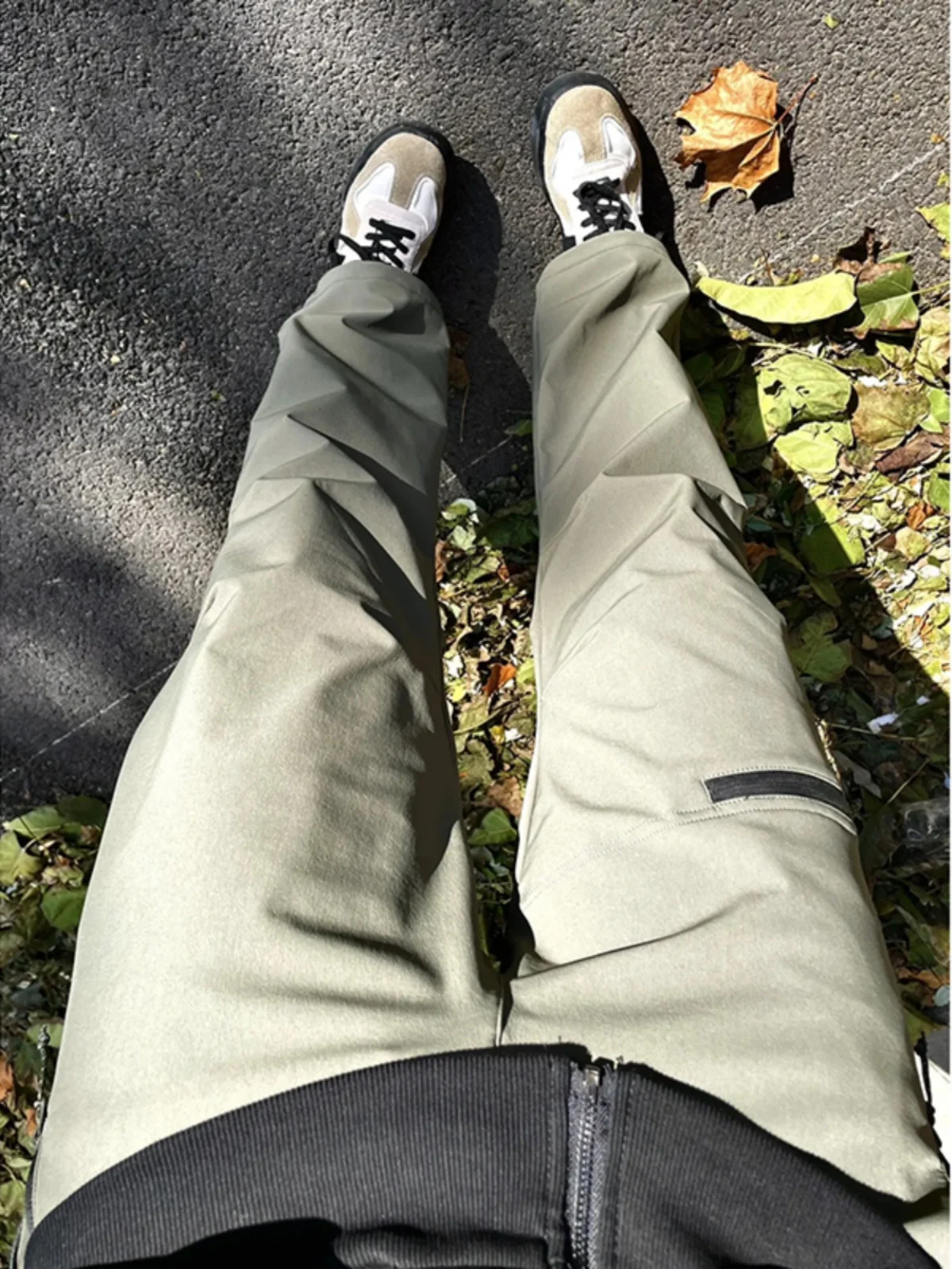 

Men's Fce Lined Soft ell Cargo Pants Tee-Proof Mountaineering Trousers Straight Leg Casual Pants Youth Active Sle