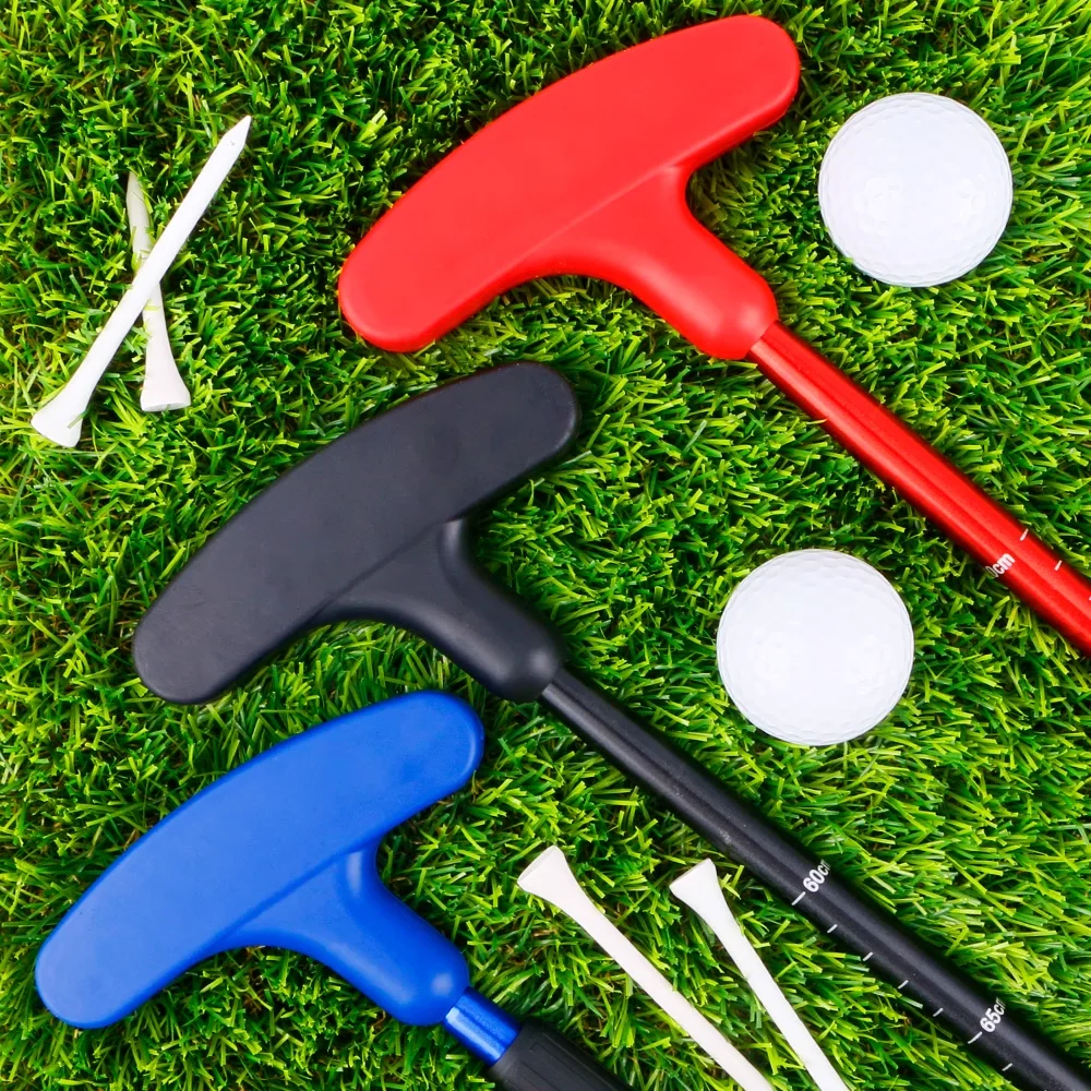 

Регулируемая резиновая клюшка для гольфа с двумя сторонами для игры, для левшей и правшей, для взрослых и детей, мини-клюшка для гольфа.