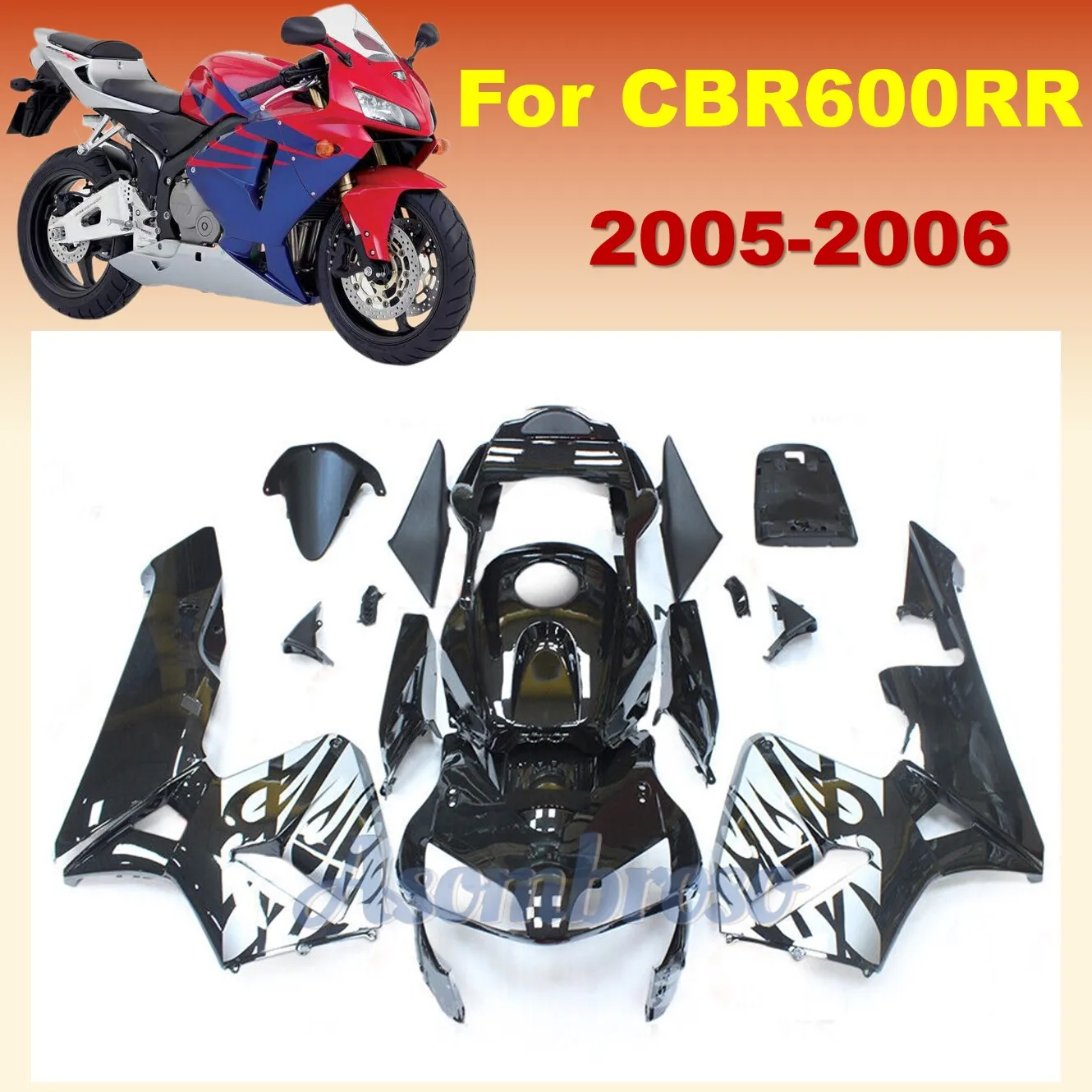 

Fairings Kits For Honda CBR600RR 2005 2006 CBR 600RR F5 05 06 Sportbike mold Bodywork set