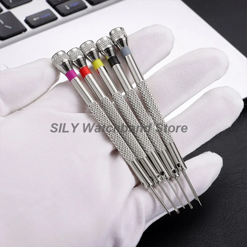 5/13-teiliges Präzisions-Schraubendreher-Set (0,6-2,0 mm) für Uhren, Brillen, Schmuck – Edelstahl-Reparaturwerkzeuge für Uhrmacher