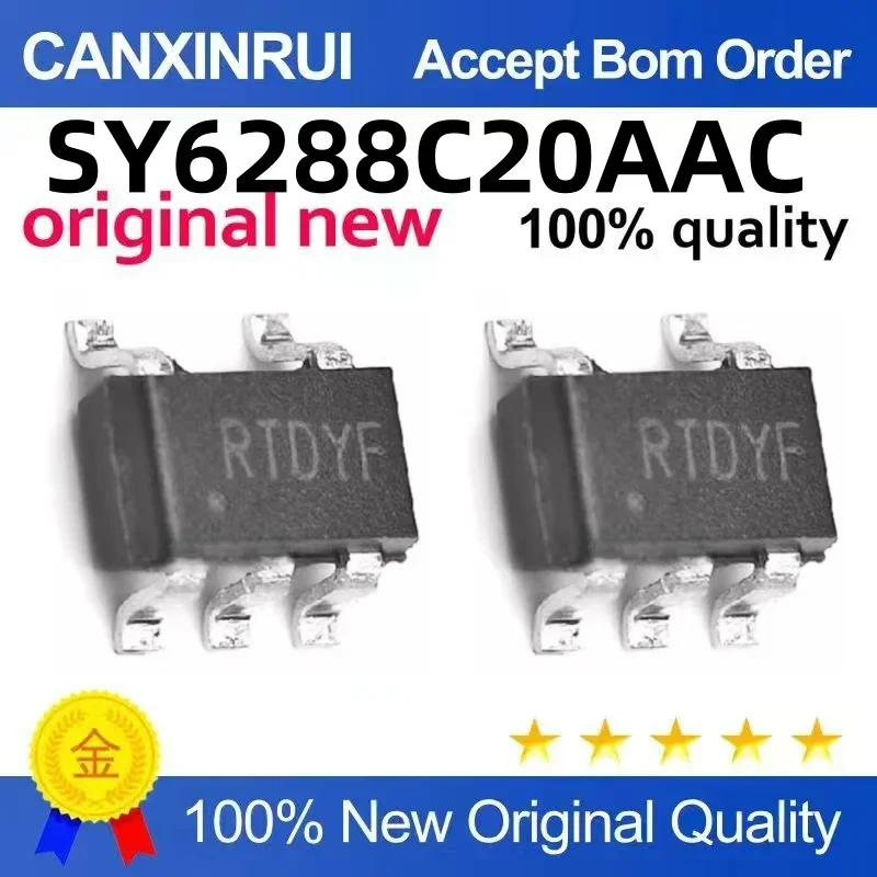 (5-100 pieces)New SY6288C20AAC RT5NB RT Start SOT23-5 SY6288E1AAC KM Start