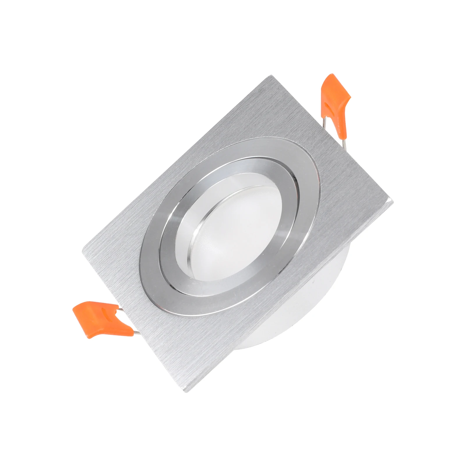 10 sztuk LED typu Downlight do żarówek GU10 ramki montażowe wpuszczane sufitowe oświetlenie punktowe LED sypialnia kuchnia wewnętrzna lampa Led typu