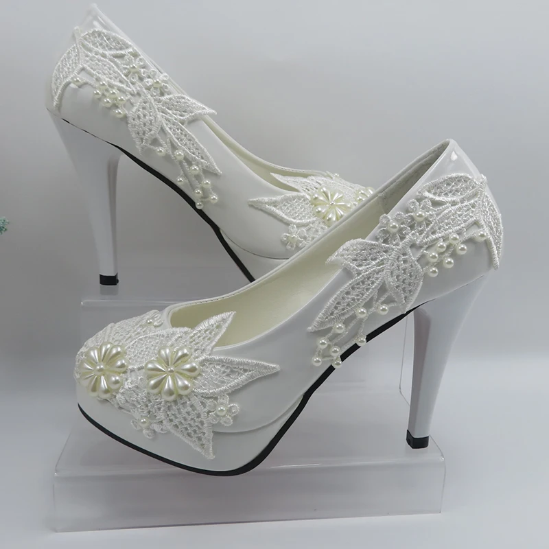 Ankle Strap Lace-Up Flower shoes womens wedding shoe High heel shoes Thin heel round toe shoes for woman Bridesmaid Shoe