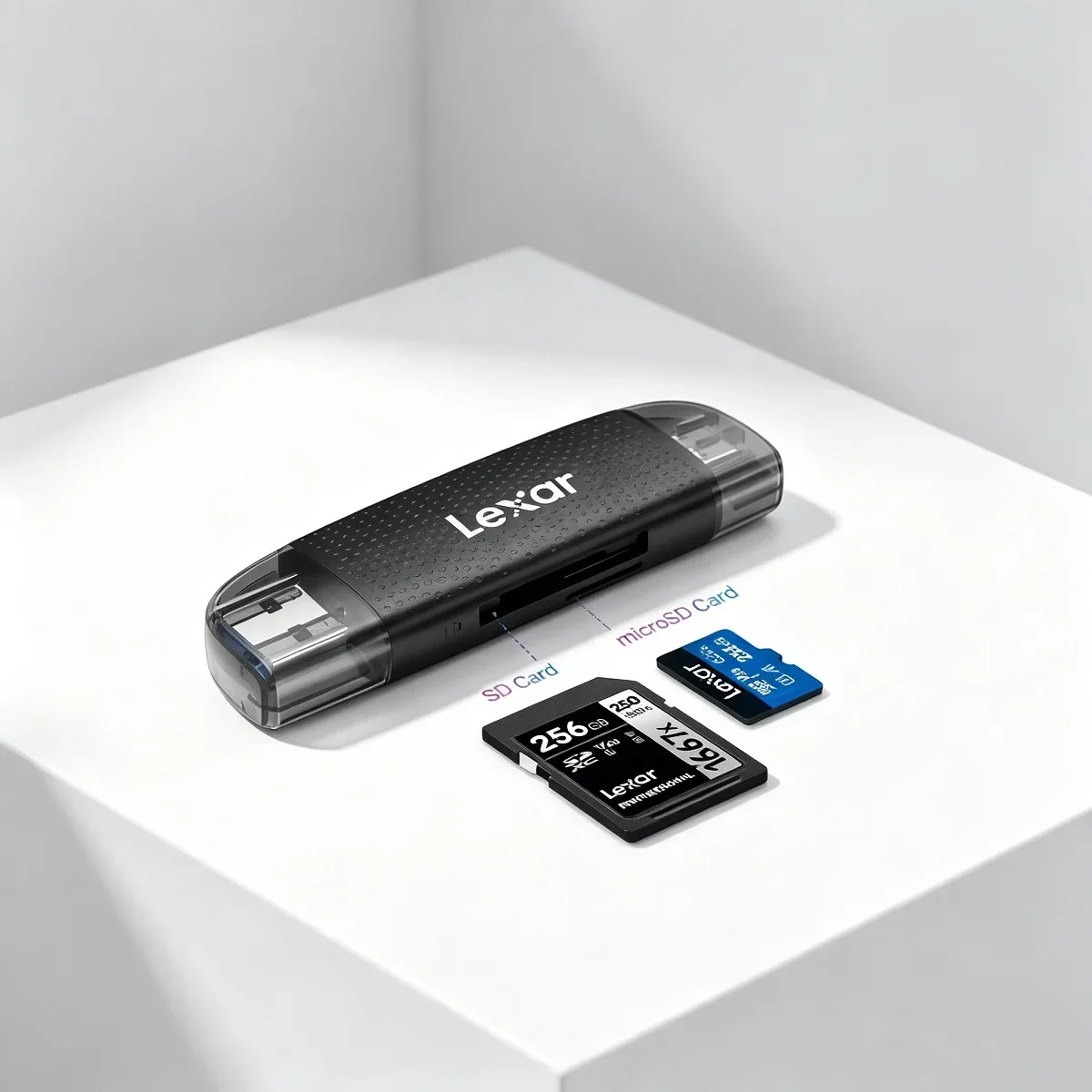 leitor-de-cartao-lexar-rw310-modelo-multifuncional-2-em-1-dual-interface-tf-sd-de-alta-velocidade-plug-and-play