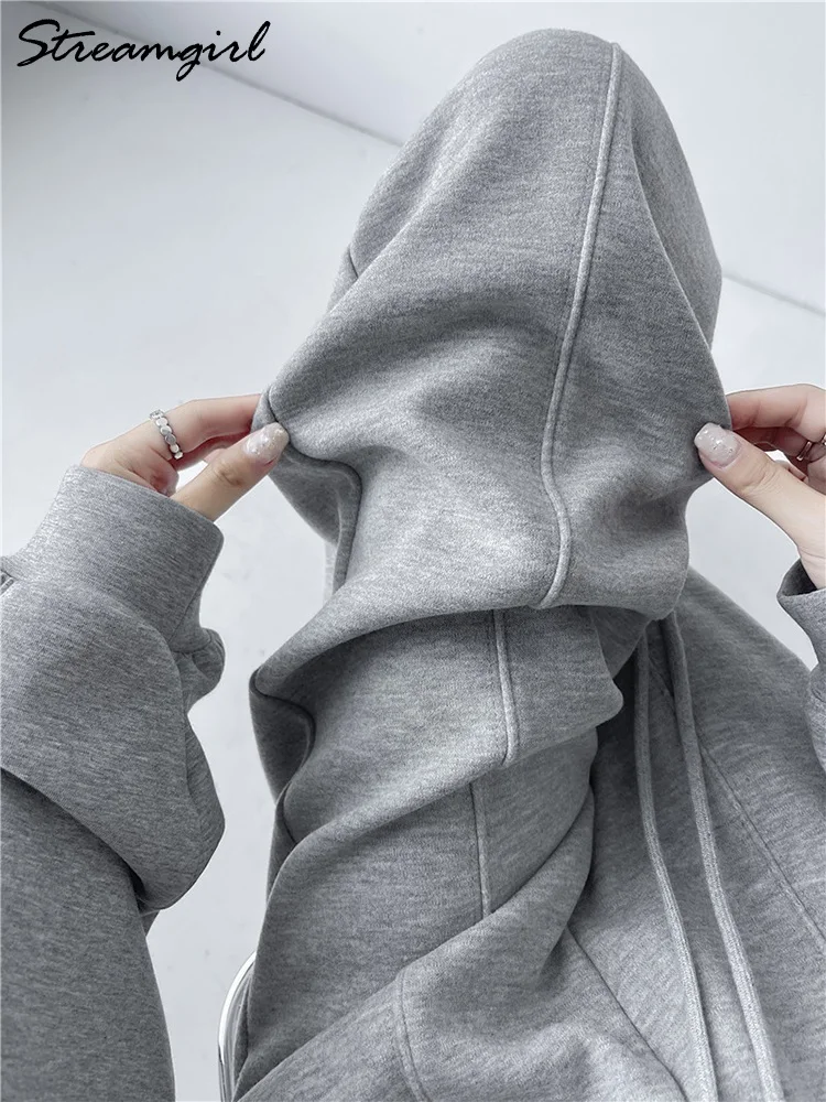 Streamgirl سميكة بناطيل شتوية دافئة للنساء الصوف البني بنطلون مستقيم الساق عالية الخصر المرأة سراويل شتوية مكتب دافئ