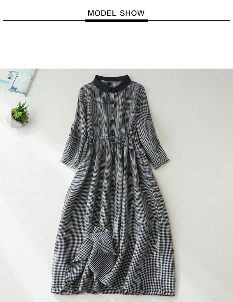 2026 Patchwork Fashion Black White Plaid Autumn Dresses Office Lady Work Dress Japanese Style Women Spring Casual Long Clothing