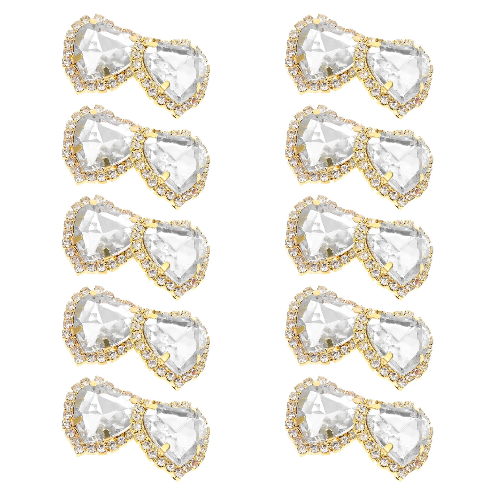 

20pcs Diy Drill Sewing Claw Rhinestone Glass Decorations For Jewelry Costume Bag Dress Clothing Handmade Art Applique Garment