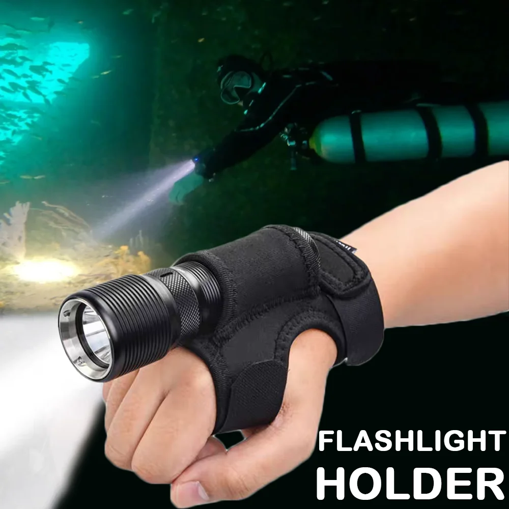 Diving Wrist Flashlight Cover Flashlight Cloth Cover Outdoor Undersea Cycling Lighting Gloves Mountain Climbing CS Game