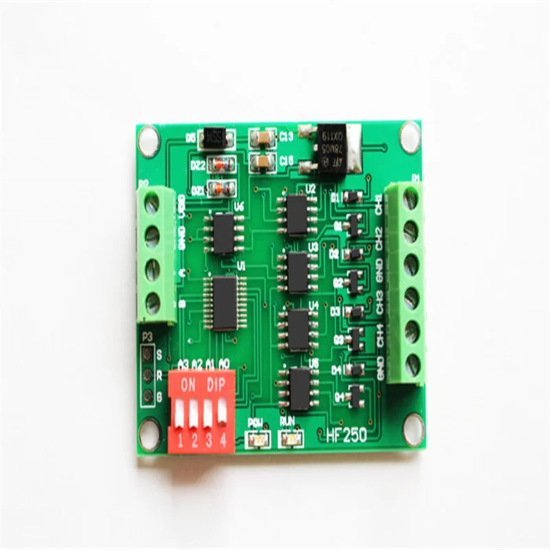 

0-20ma 4 channel DA generator RS485 communication current signal generator signal transmitter