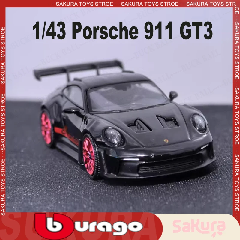 

New Bburago Porsche 911 Gt3 Rs Racing Car 1/43 911 Gt3 Rs Mini Dust Cover Porsche Alloy Car Sport Car Collection Porsche Car Toy