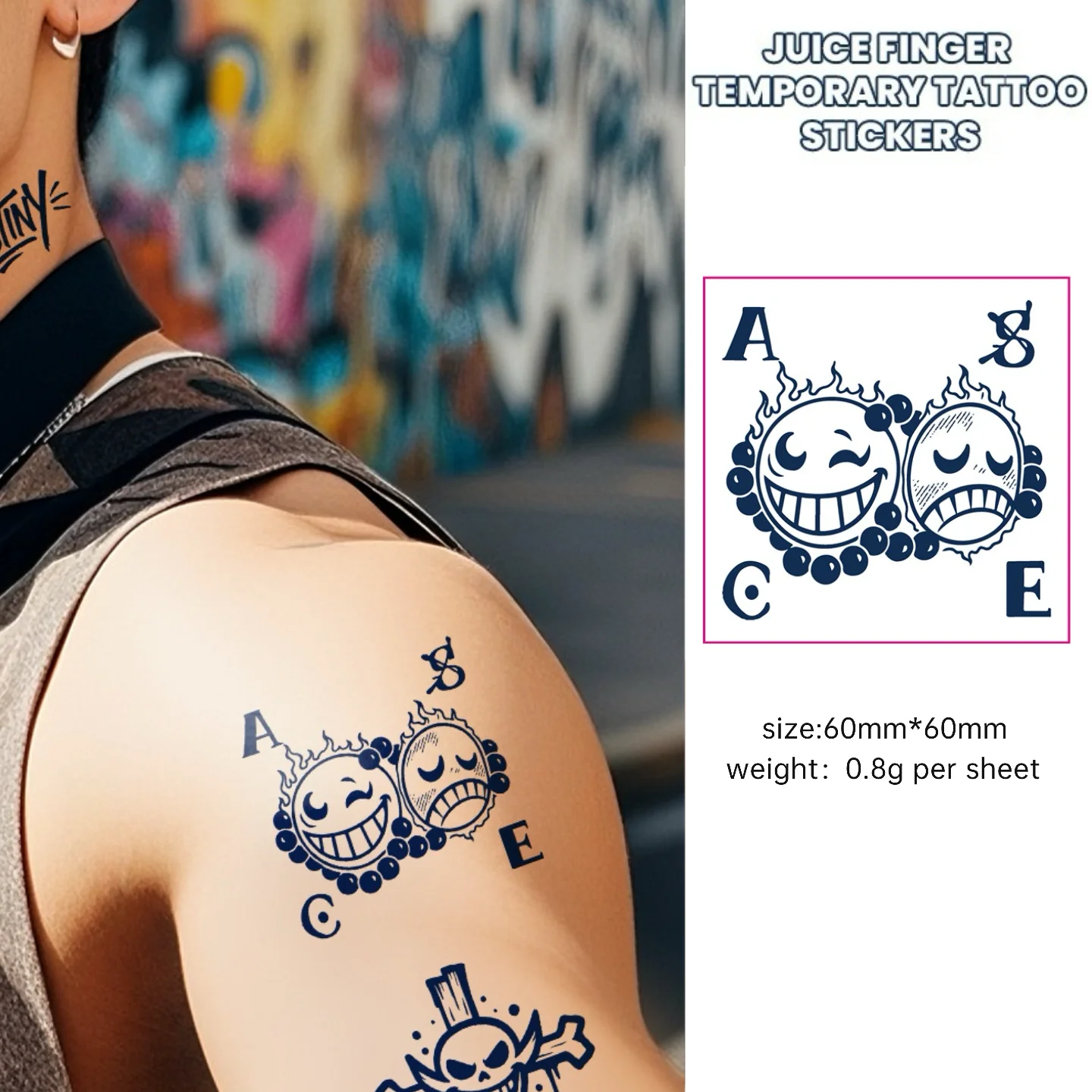 

Крутая трендовая мужская и женская наклейка-тату с травяным соком, полупостоянная водонепроницаемая и долговечная наклейка для цветопередачи