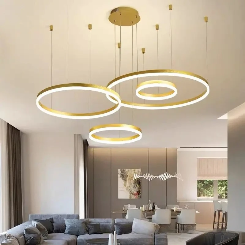 

2026 for Modern LED Ceiling Chandelier Circular Ring Light Living Bedroom Dining Room Indoor Home Lighting Decor Fixture Lamp
