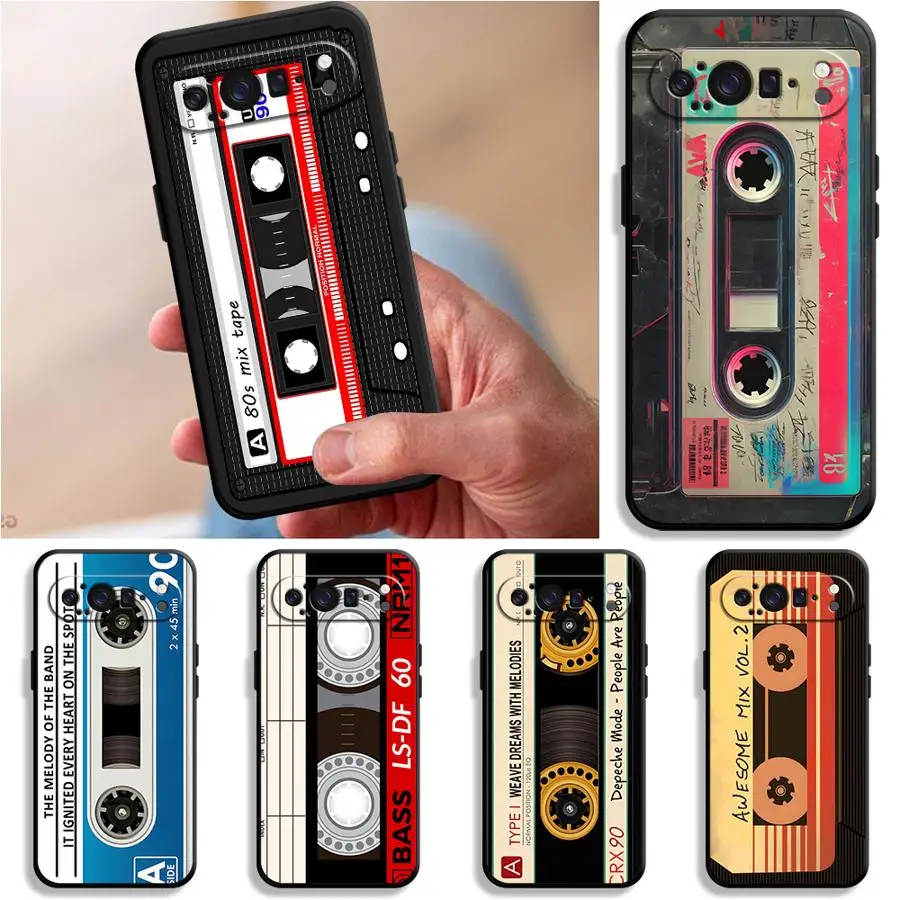 Kassettenband-Design Kamera-Schutzhülle für Google Pixel 10A 8a 6 7 8 Pro 7a 9a 6a 10 9 Pro XL Handyhülle