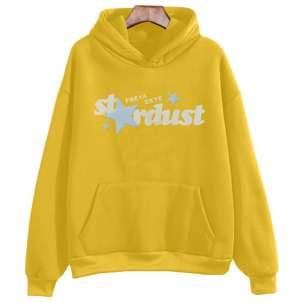 Freya Skye Stardust Hoodie für Männer und Frauen, Neuer Langarm-Pullover, Herbst-Winter-Mode, Lässige Kleidung, Lockerer High-Street-Pullover – Detail 13