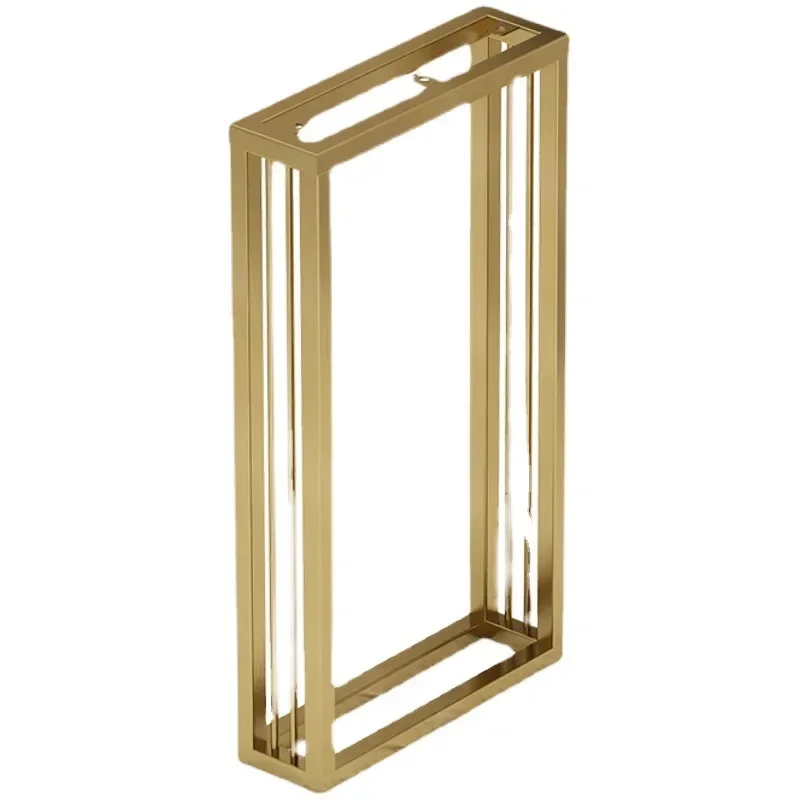 

Stainless steel table legs Bar counter Metal feet Light luxury brushed dining table feet Desk