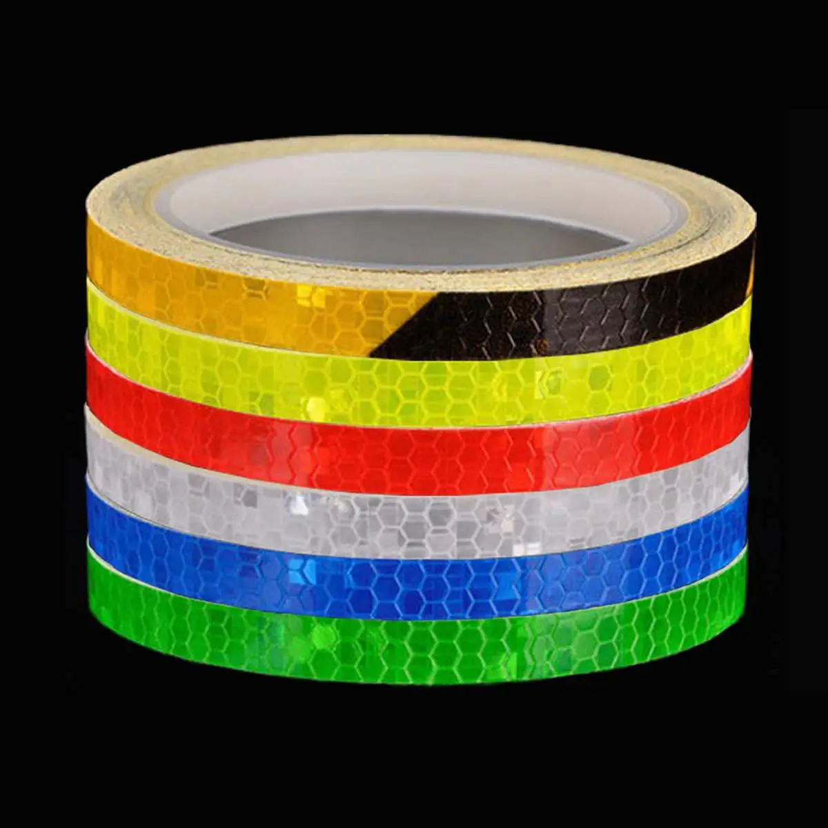 1cm*8m Bike Stickers Reflective Tape Fluorescent MTB Bike Bicycle Strips Cycling MTB Tapes for Bicycle Helmet Motorcycle Scooter