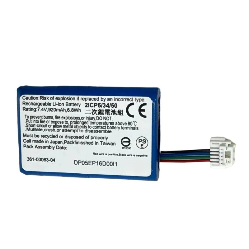 361-00063-04 7.4V 8.8Wh 920mAh Lithium-ion Rechargeable Battery for BMW Motorrad Navigator 5 6 High Quality Replacement Battery