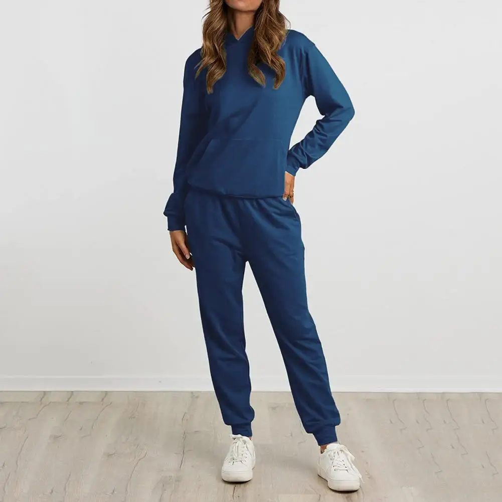 Soft Breathable Women Suit Stylish Women's Tracksuit Set Comfortable Two Piece for Wear Loose Pullover Hoodies Pants Sportswear