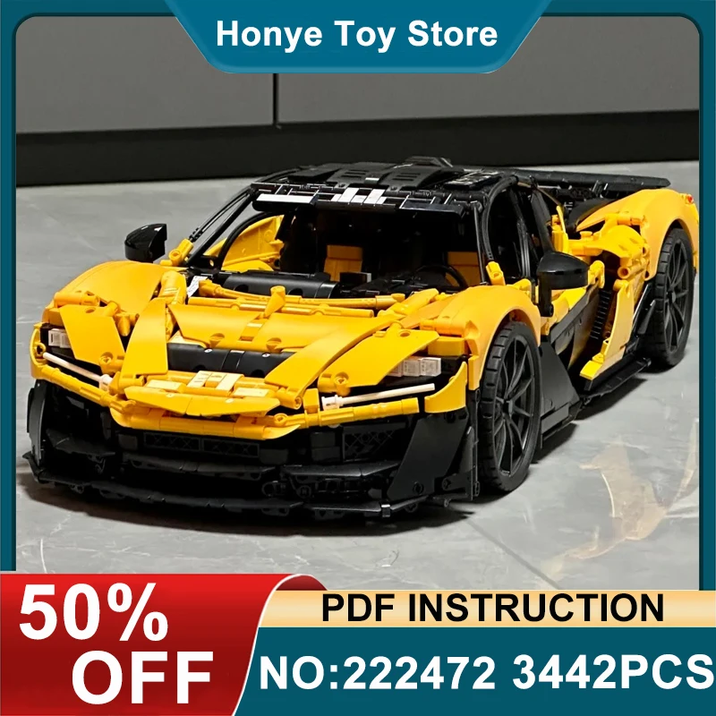 

High-quality MOC-222472 Supercar 1:8 Racing Classic Vehicle Compatible 42172 Model Building Block Assembly Christmas Gifts Kid