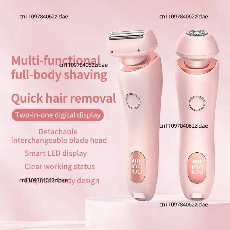 For 2 in 1 Electric Shaver for Women Lady Razor Hair Removal Wat