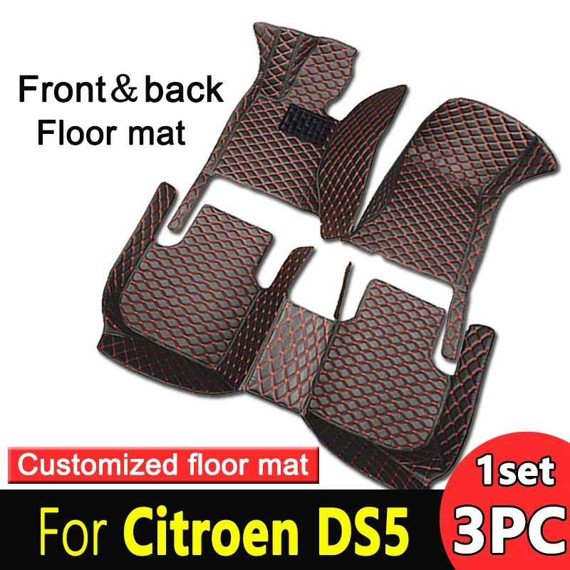 

Car Floor Mats For Citroen DS5 2018 2017 2016 2015 2014 2013 Car Carpet Custom Styling Car Interior Accessories Foot Pads Cover