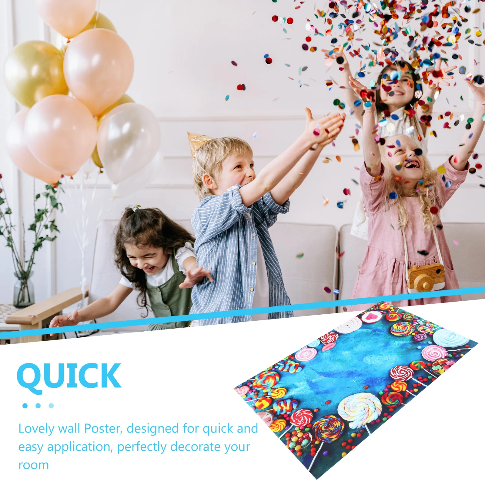 

Lollipop Background Cloth C y Houses Backdrop Vinyl Kids Room Decor Photo Prop Cartoon Poster Wall Art Birthday Party Posters