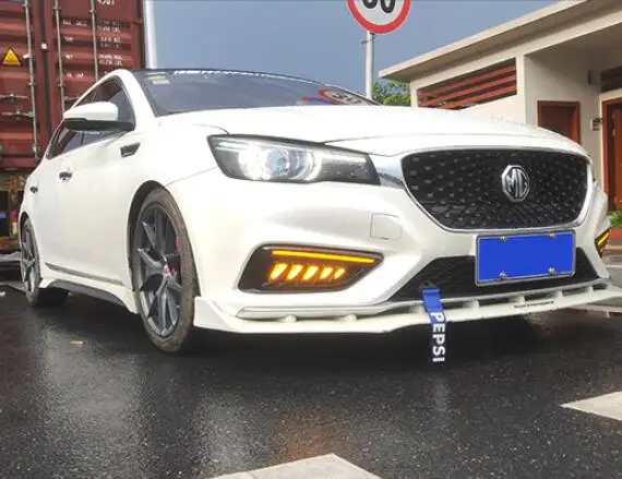 1pcs car bumper head light MG 6 MG6 headlight 2017 2018 2019y car accessories LED DRL Front light for MG6 fog light