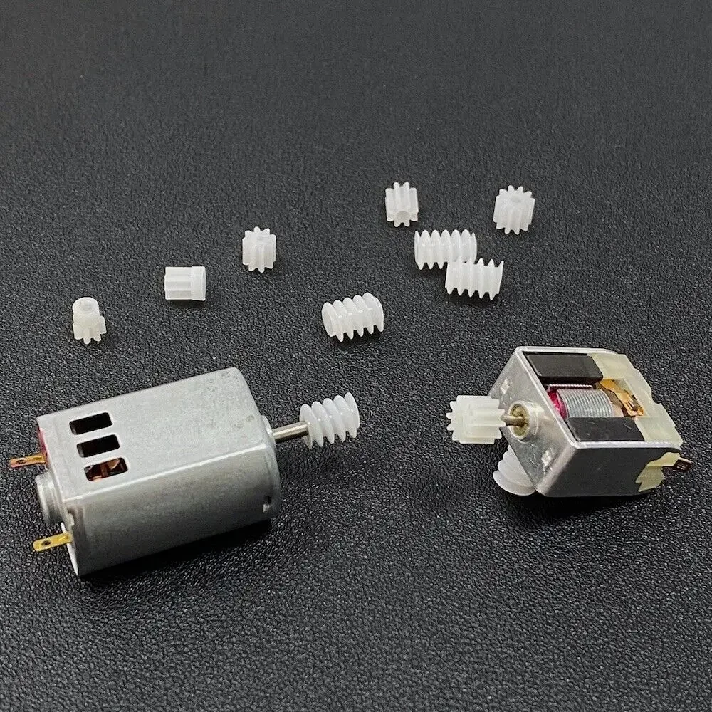 10pc 0.5M Plastic Module Gear 8T 9T 10T 11T 12T 13T 14T 15T 16T Teeth RC Car Toy Model Hole 0.8mm/1mm/1.5mm/2mm/3mm Shaft Motor