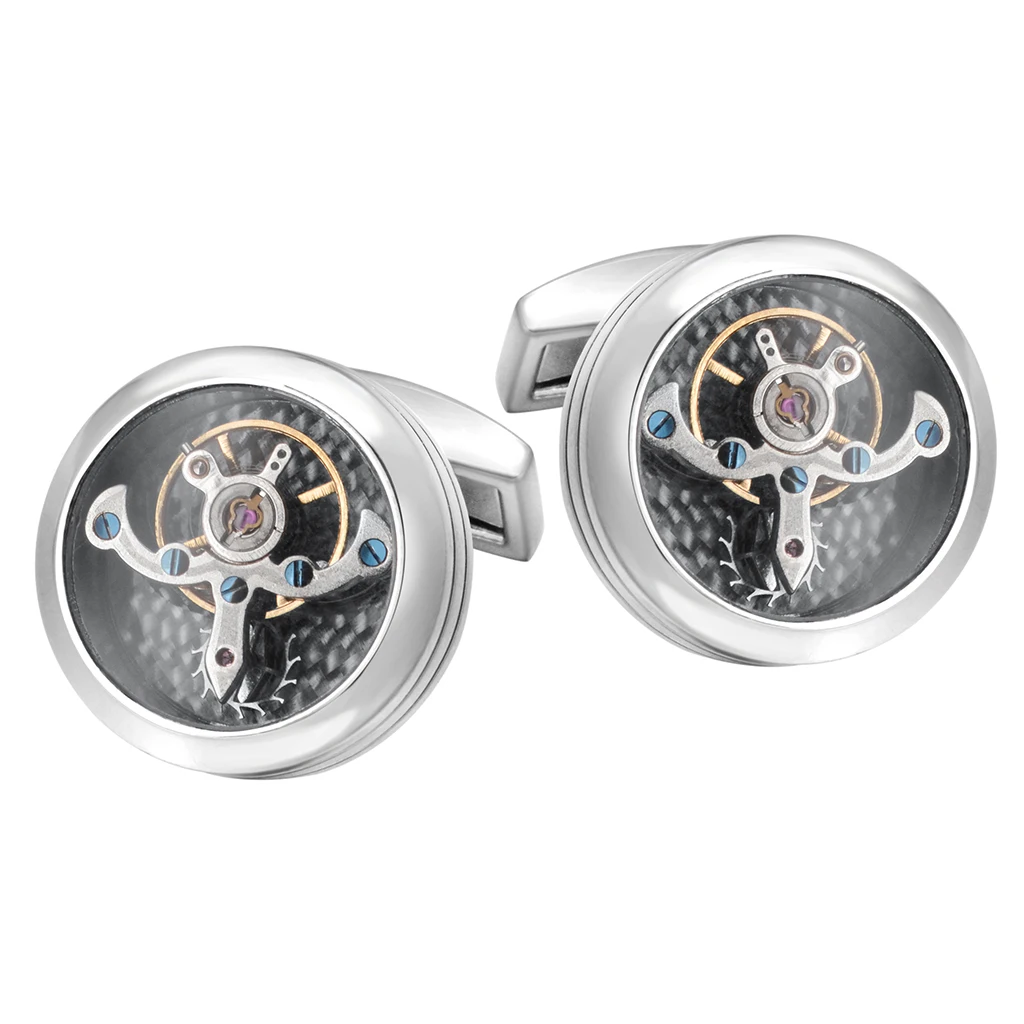 SAVOSHI Mechanical Tourbillon Cufflinks For Mens French Shirt Fashion Gift Cuff Buttons Luxury Jewelry Drop Shipping