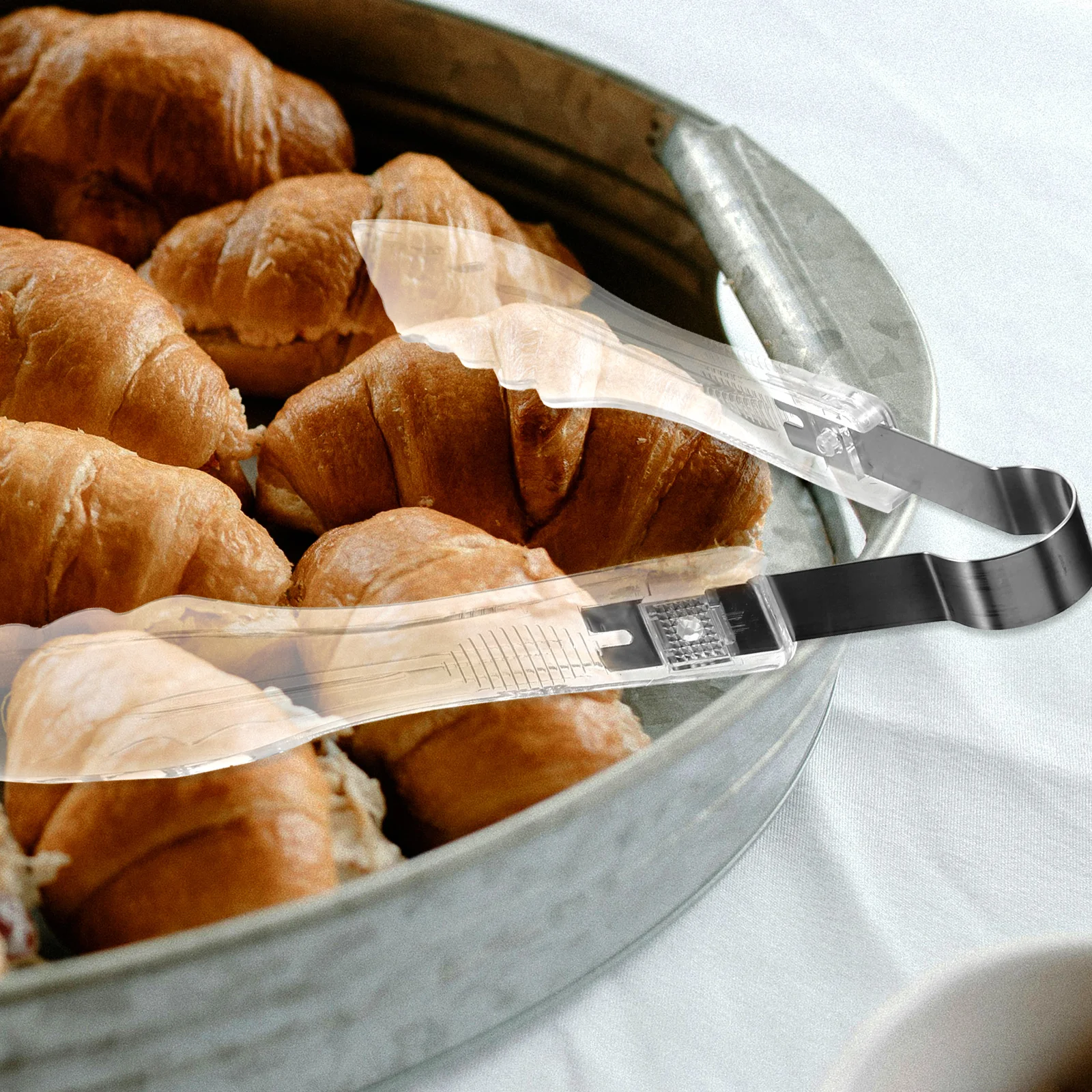 

1pc Food Tong Stainless Steel Kitchen Tongs For Cooking Baking Grilling Serving Salad Bbq Meat Bread Buffet Dessert Clamp