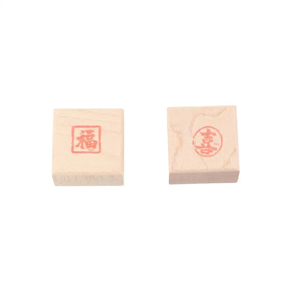 Self-Inking Vintage Scriptures Stamp DIY Hand Account Calligraphy Painting Stamps Wooden Engraved Chinese Calligraphy Stamp