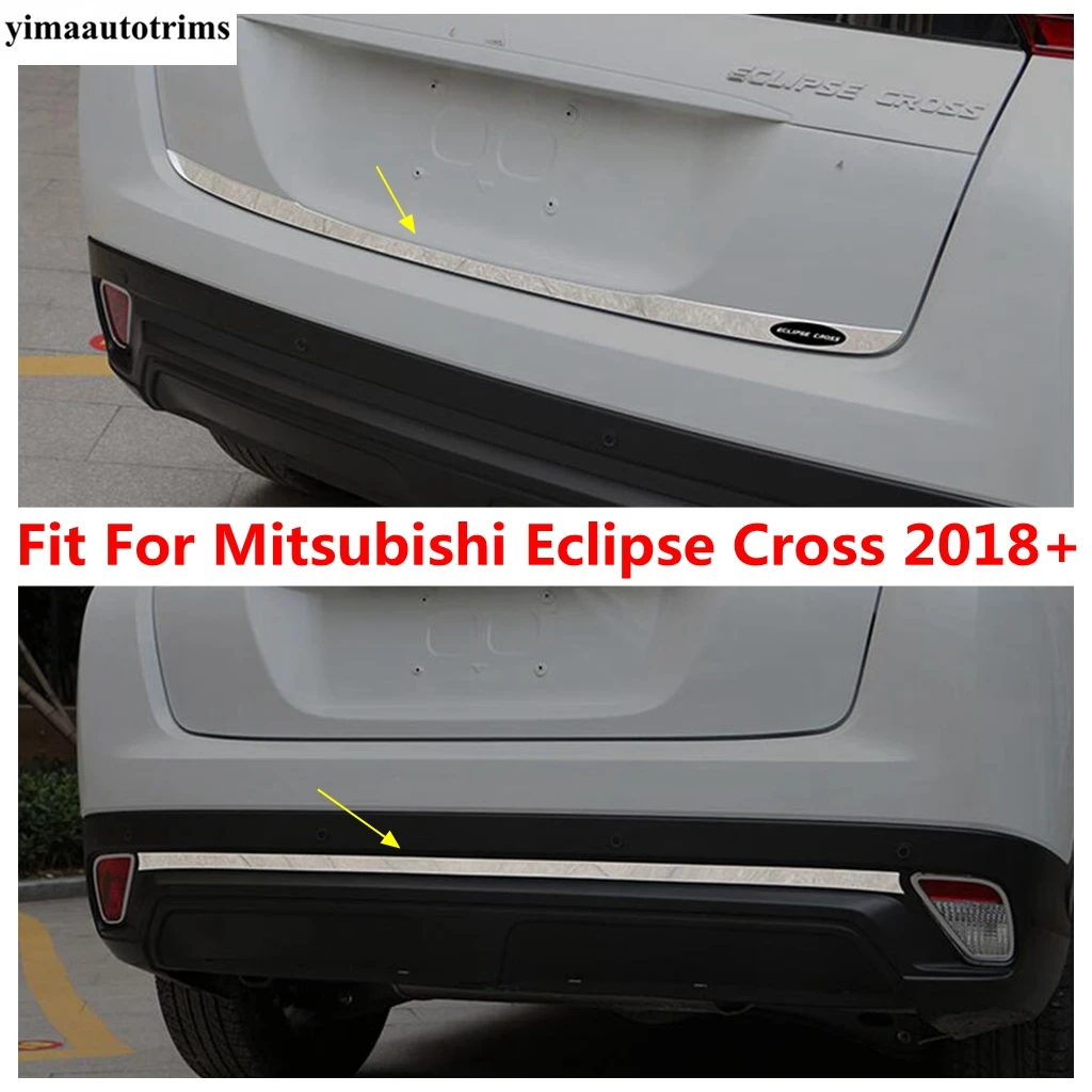 

Front Rear Tail Trunk Door Upper Strip Decoration Cover Trim Stainless Steel Accessories For Mitsubishi Eclipse Cross 2018 -2022