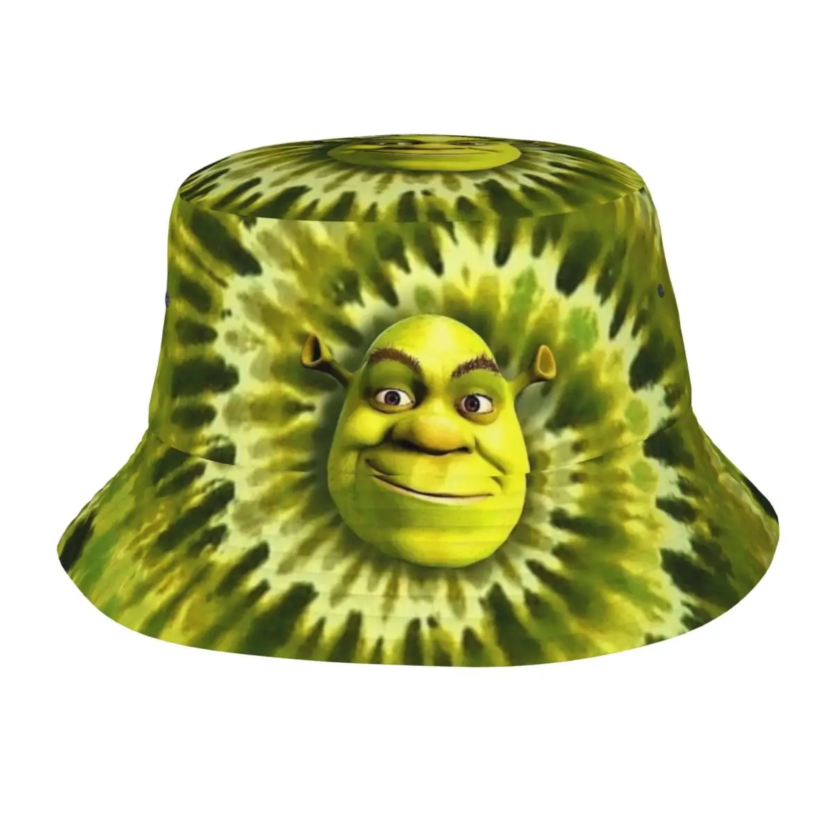 Shreks Tie Dye Bucket Hat for Teen Beach Sun Hat Casual Packable for Outdoor Sports Fishing Caps Headwear