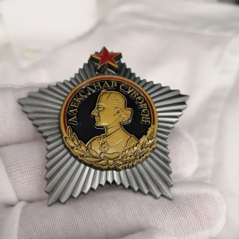 High quality Reproduction of the Order of Suvorov First Class Soviet Union Antique bronze Soviet historical collection