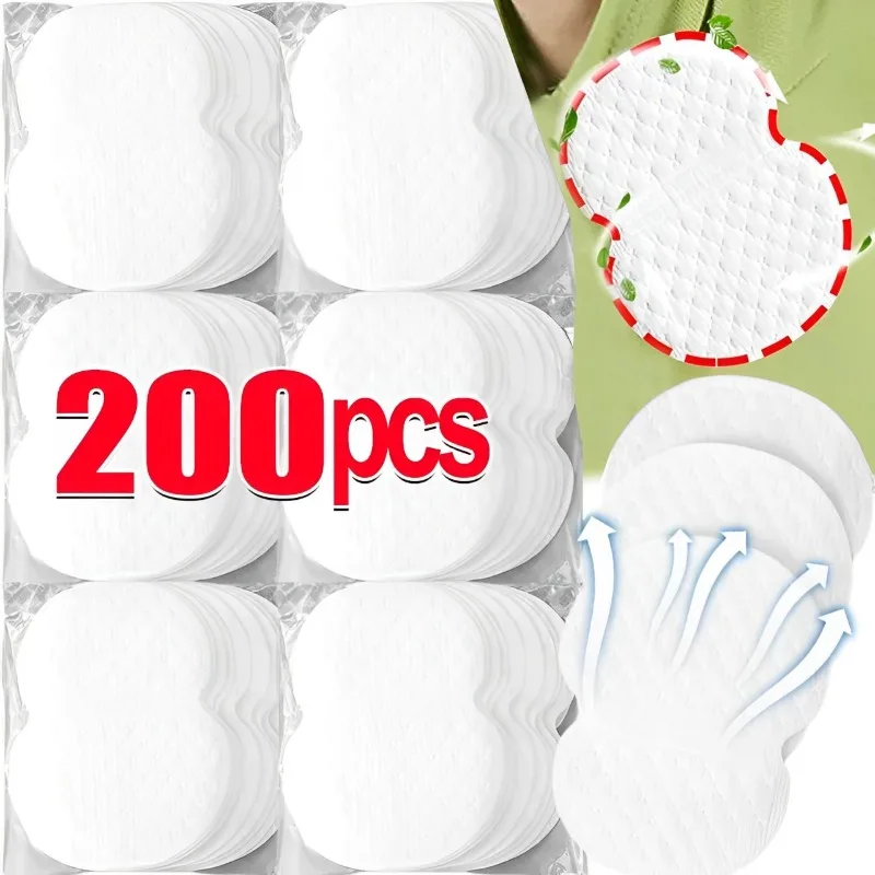 200/10pcs Sweat Pads Deodorants Underarm Invisible Sweat Perspiration Absorbent Stickers Clothing Shield Pad Care Antiperspirant