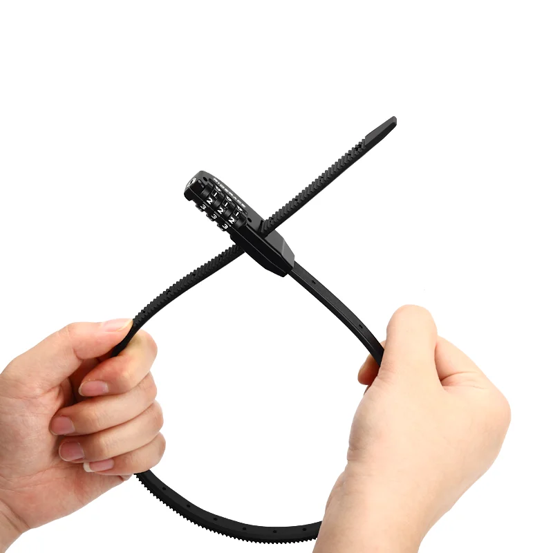 AliExpress riderace Bicycle Combination Lock Three-Digit Modifiable Bike Helmet Lock Cable Tie Lock Safety Anti-Theft Portable Cycling Accessories