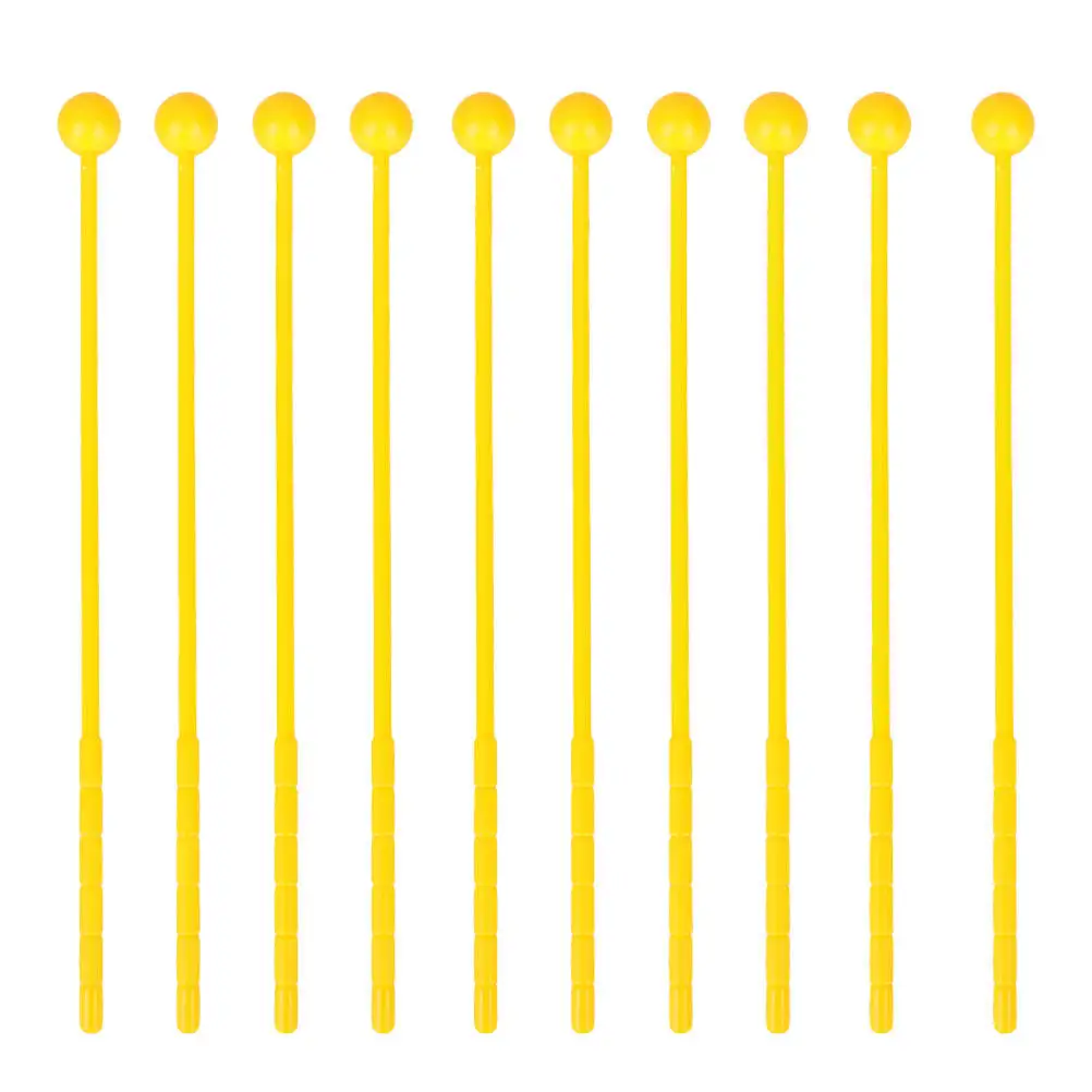12Pcs Drum Stick Plastic Drum Hammer Lightweight Safe Non-Toxic Early Learning Music Skill Development