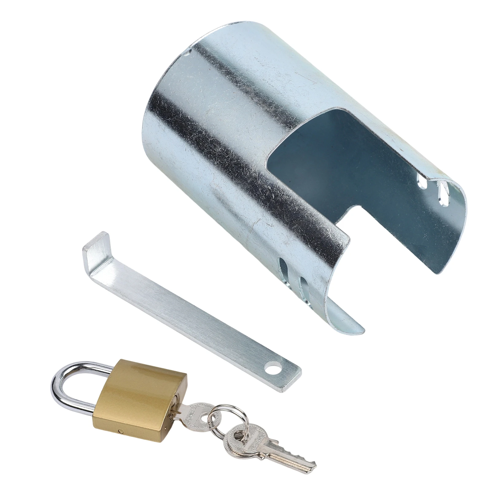 Galvanized faucet lock cover anti theft protection for outdoor taps secure garden water supply vandal resistant