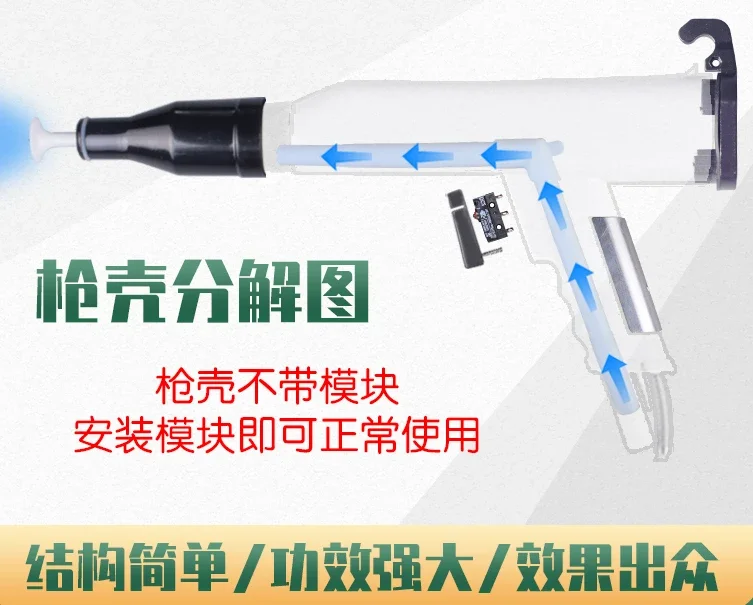 Powder spraying， gun KCI electrostatic powder spraying。  shell electrostatic spraying’ machine spraying“ plastic machine