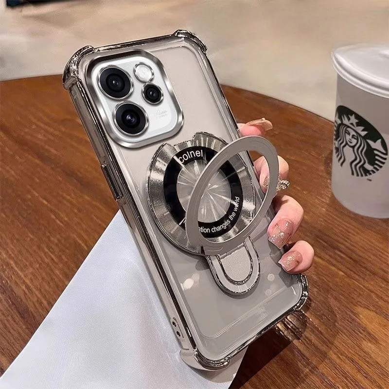 غلاف مغناطيسي غير مرئي لهاتف OPPO Reno 15/14/13 Pro 15ProMax 15/14/13F 14FS غطاء حماية كامل الحزمة