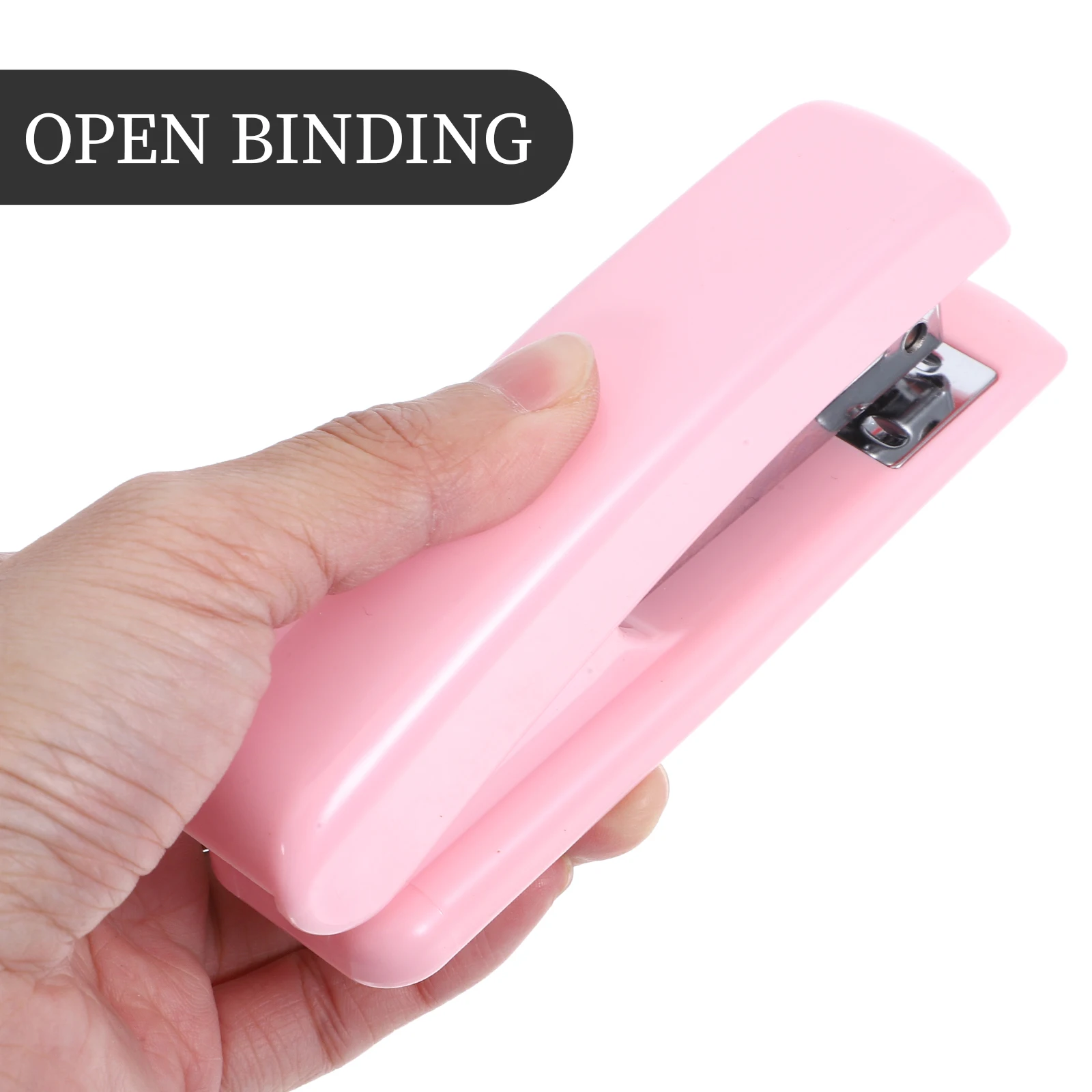 Mini agrafeuse en fleurs de cerisier rose mignonne, agrafeuse de bureau multifonction robuste pour étudiants, fournitures scolaires à domicile et au bureau