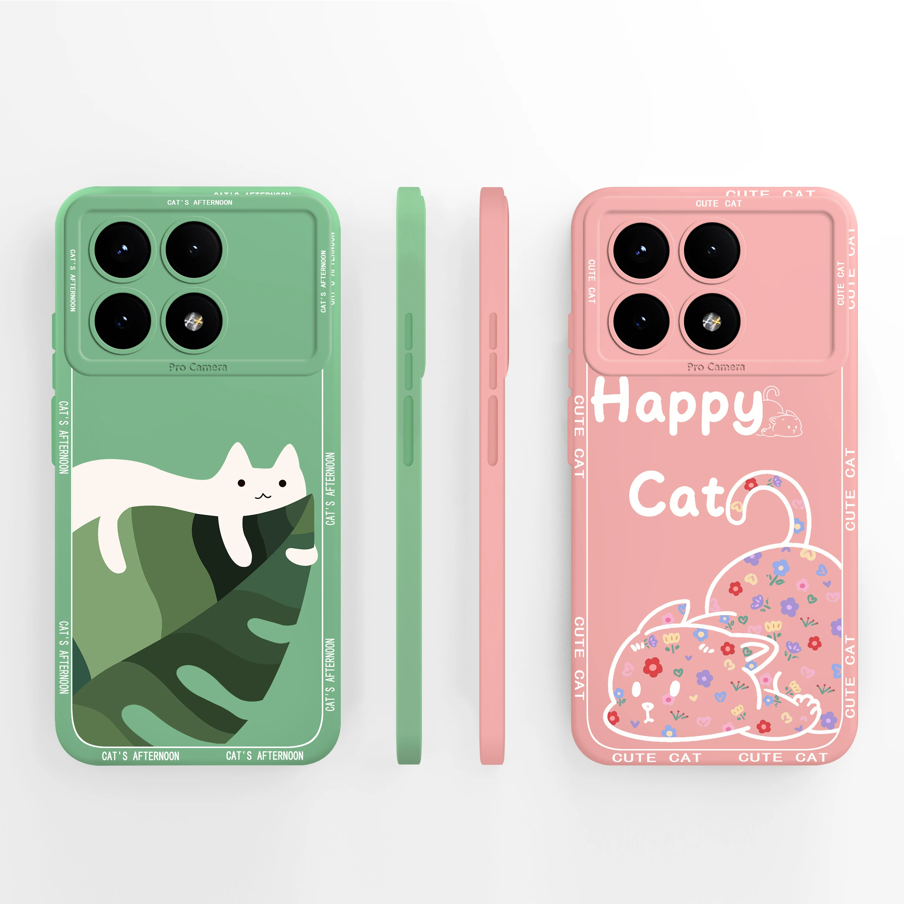 For Xiaomi Poco X6 PRO 5G Phone Case Cat Paw Fundas Floral Coque Liquid Soft Silicone Back Cover For PocoX6 PRO Cases Carcas image 3