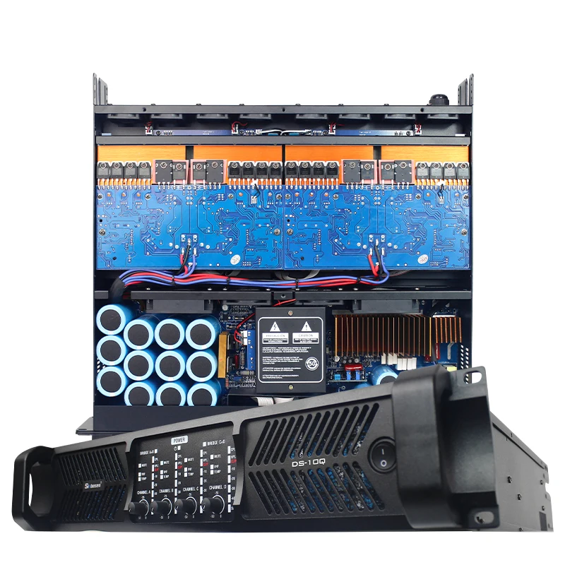 

DS-10Q Amplified Sound Equipment 4 Channel 5000watts Professional Audio Amplifier
