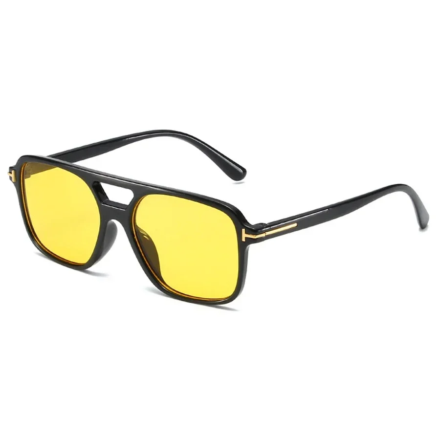 Vintage Square Sunglasses Woman Retro Brand Mirror Sun Glasses Female Black Yellow Fashion Candy Colors Oculos De Sol Feminino