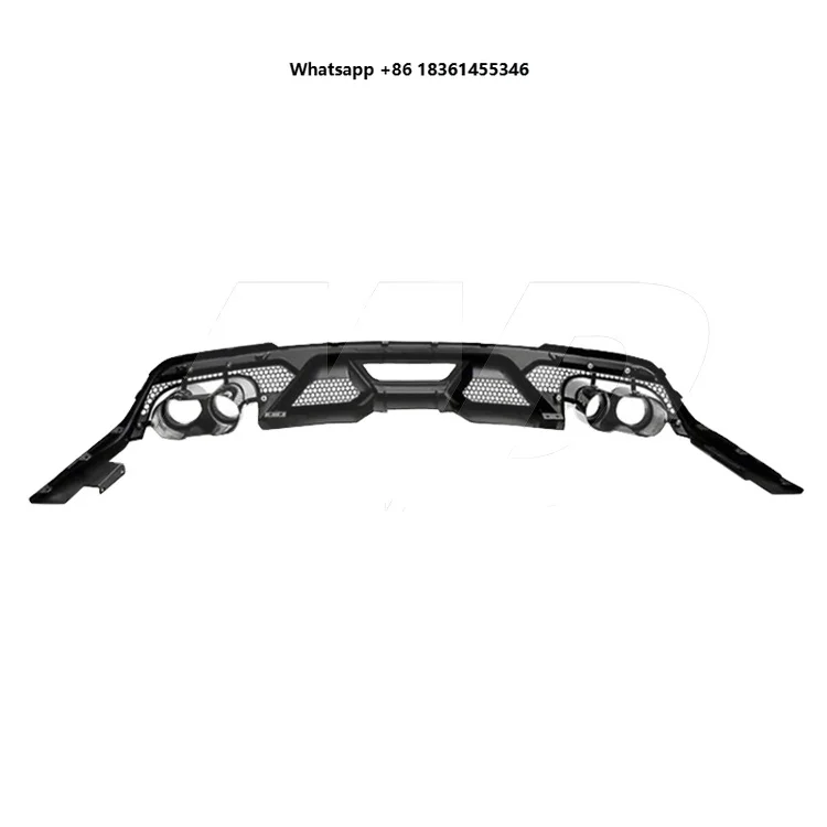 

for 2018-2023 Mustang GT500 Style ABS Rear Diffuser With Exhaust Pipe